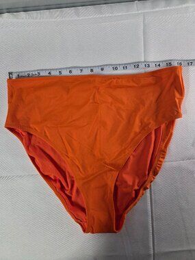 Amazon Essentials Orange Bikini Bottom XXL Women’s High Waist Swim Bottom